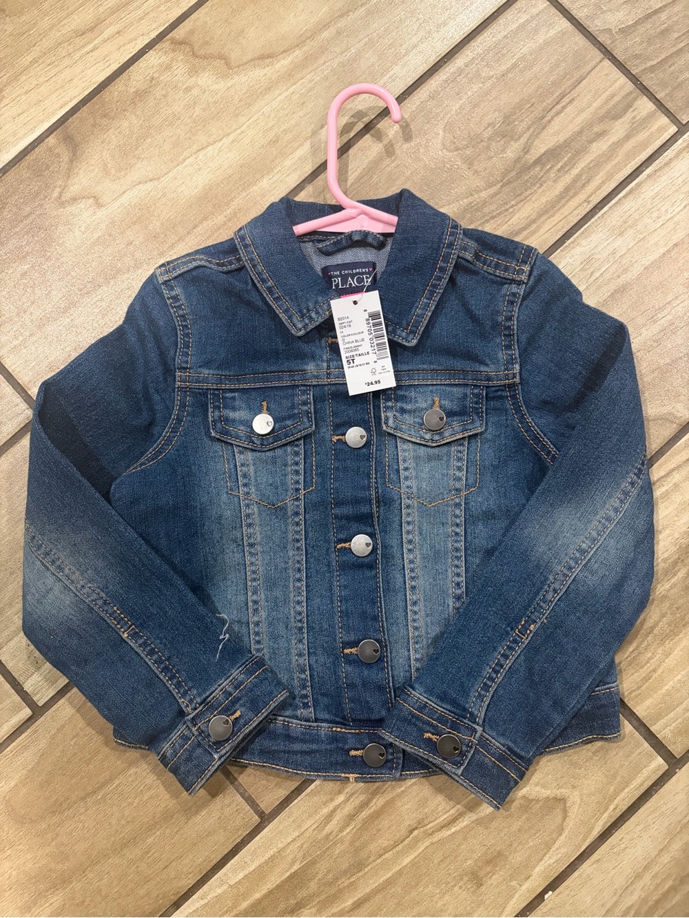The Children's Place Dark Blue Girls' Denim Jacket